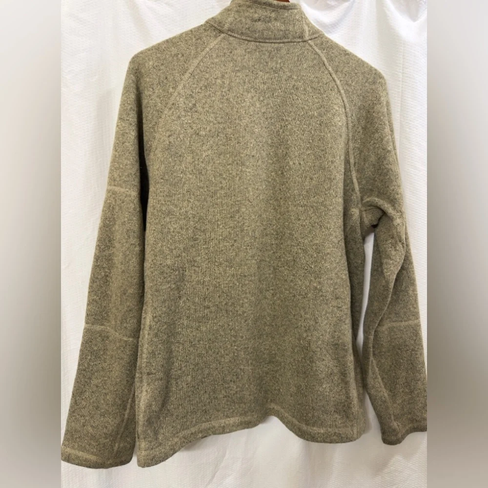 The North Face Men's Tsillan‎ Full Zip Olive Green Fleece Jacket Sz M EUC